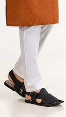 Mans Plain White Ethnic Pajama
