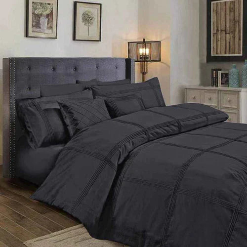Square Pleated Cotton Quilt Cover Sets