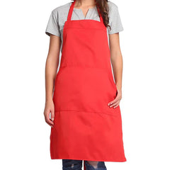100% Cotton Apron For Kitchen - Vine Red - Aura living