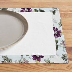 Cotton Dinning Set with Print Bordered- Brookblaid FlowraL