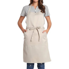 100% Cotton Apron For Kitchen - Off White - Aura living