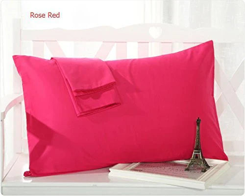 Plain Dyed Cotton Pillow Cases