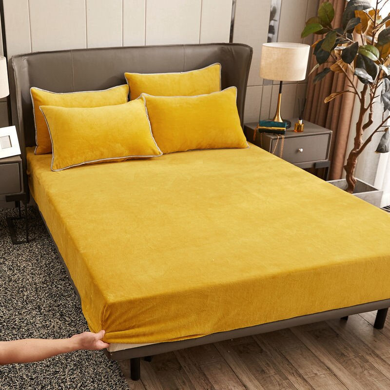 Velvet spread Sheet - Yellow