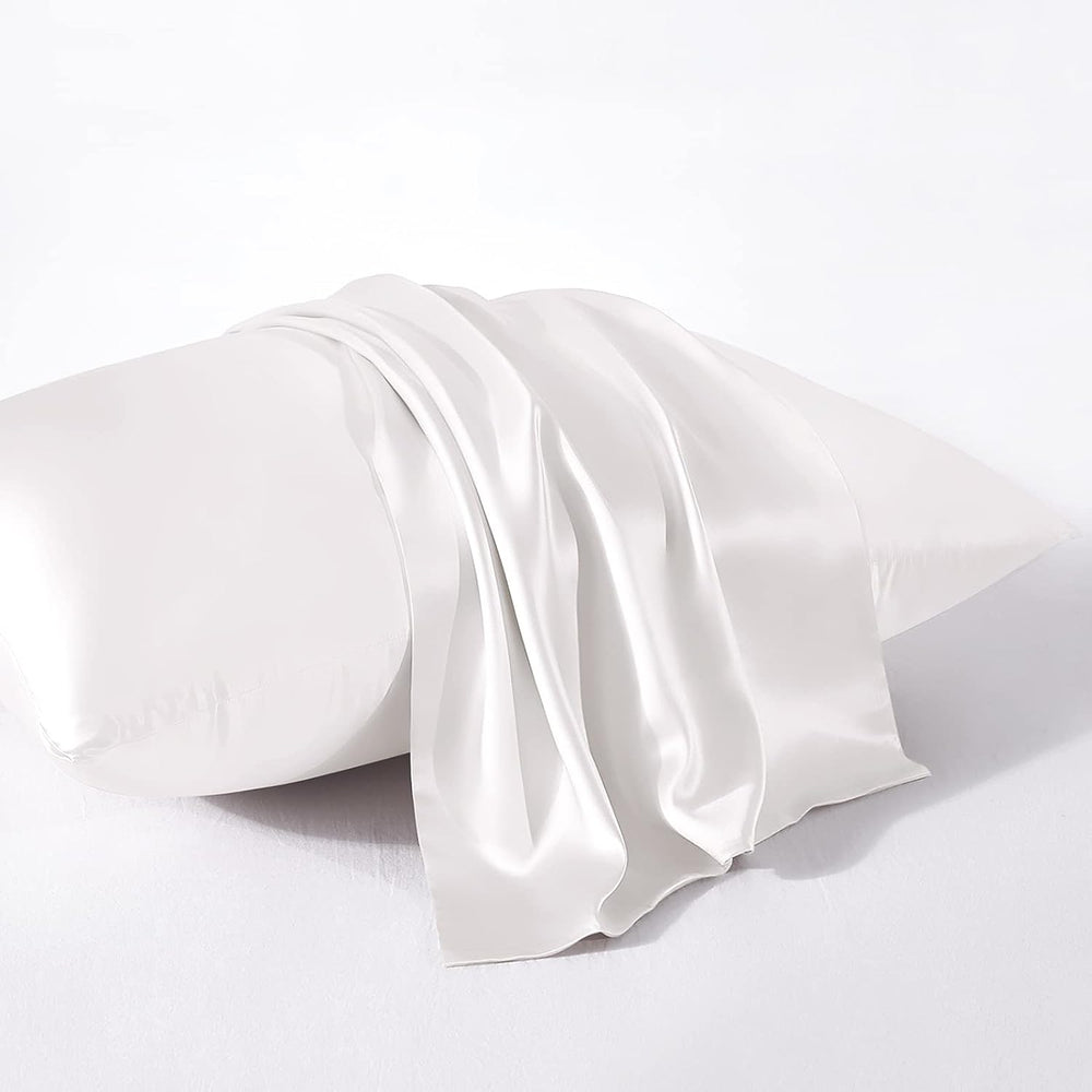 Mulberry Silk Pillowcase Pair White - Aura living