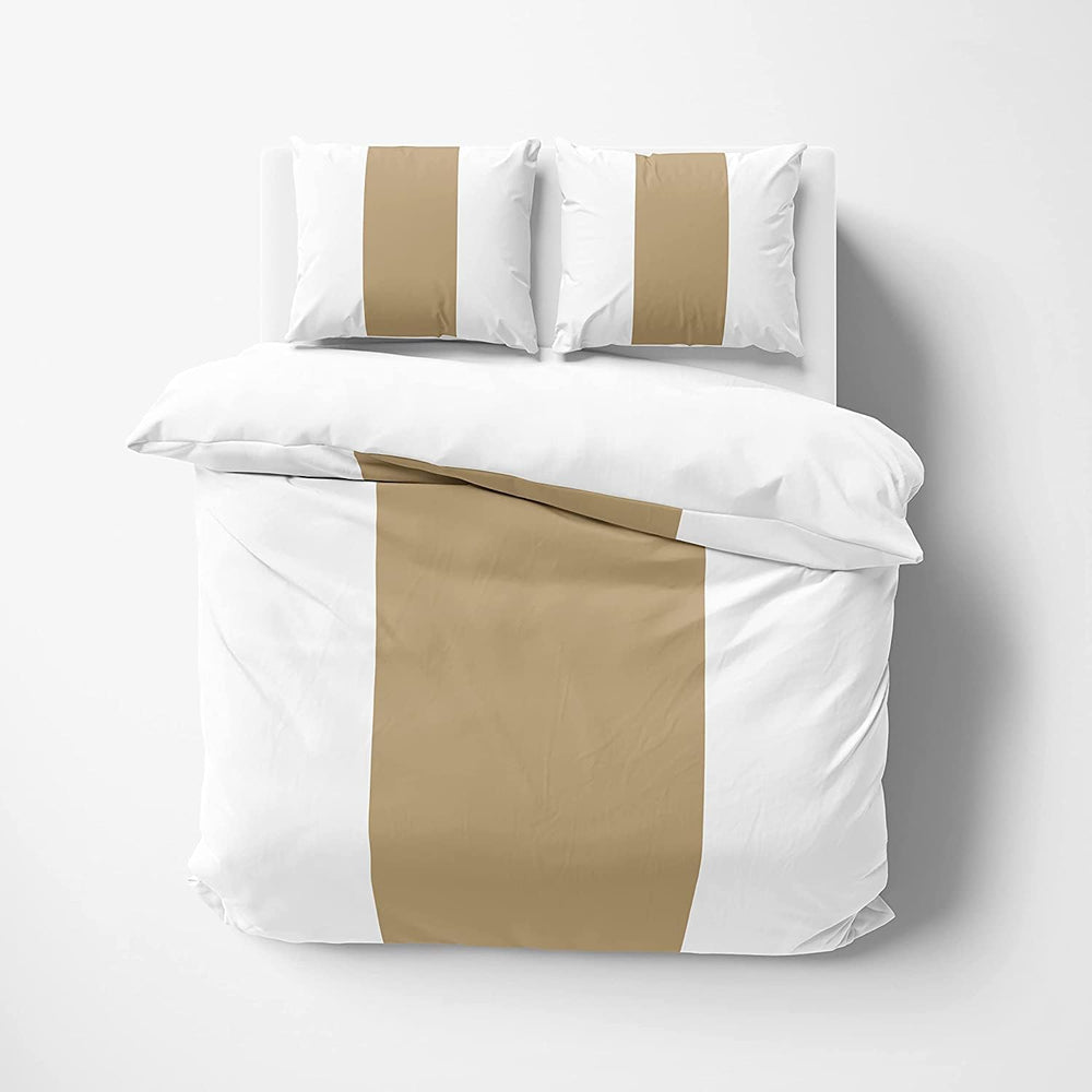 MODERN HOTLE STYEL COTTON SATIN DUVET COVER SET - Aura living