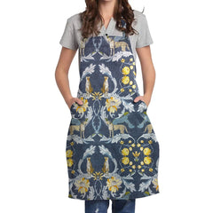 Printed Cotton Apron  - LEOPARDS