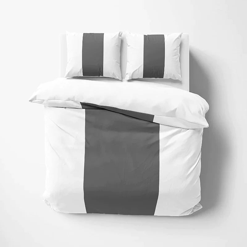 MODERN HOTLE STYEL COTTON SATIN DUVET COVER SET - Aura Living