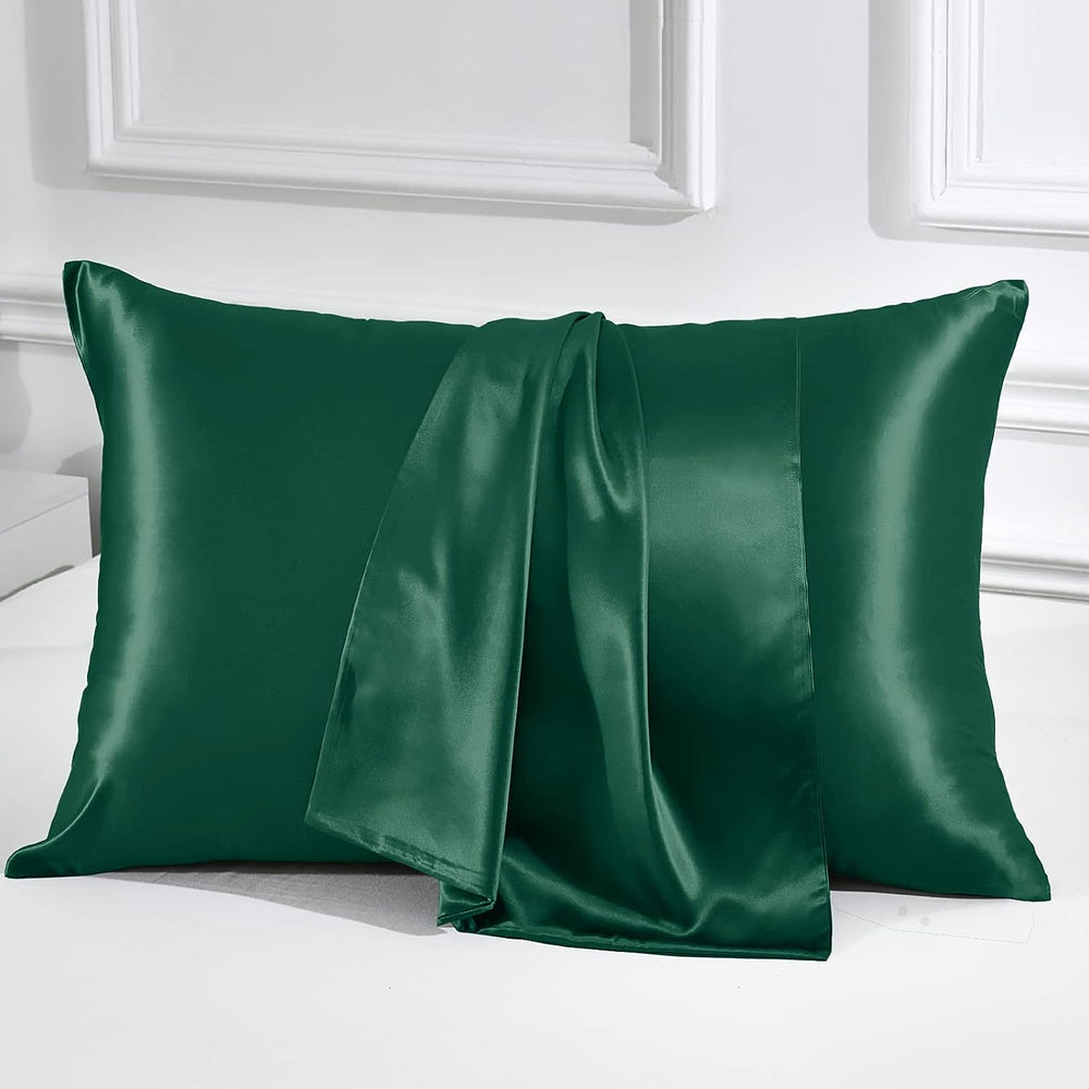 Mulberry Silk Pillowcase Pair Green - Aura living