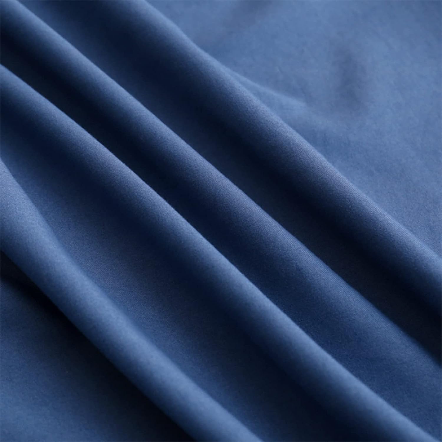 Dark Blue Egyptian Cotton Fitted Sheet Set - Aura Living