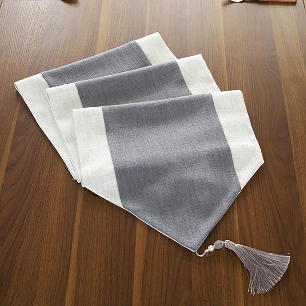 Jute Table Runner- White And Grey - Aura Living