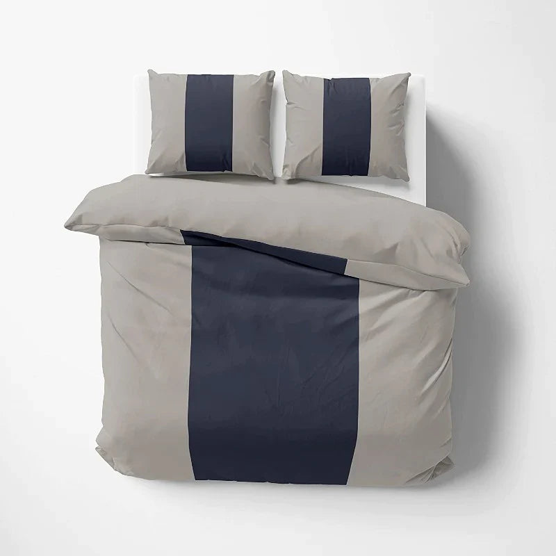 MODERN HOTLE STYEL COTTON SATIN DUVET COVER SET - Aura Living