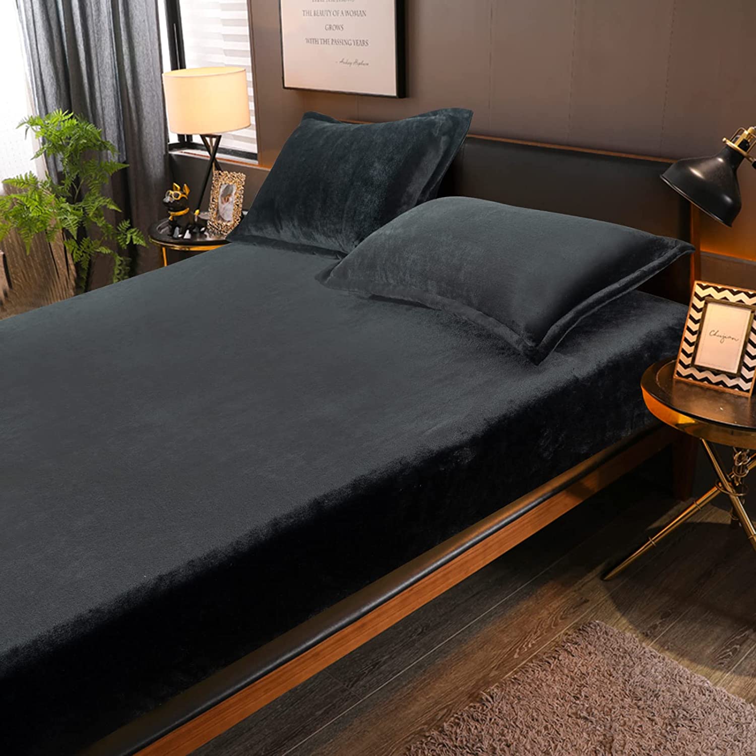 Velvet spread Sheet - Black