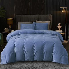 Luxury Plain Velvet Duvet Cover Sets -