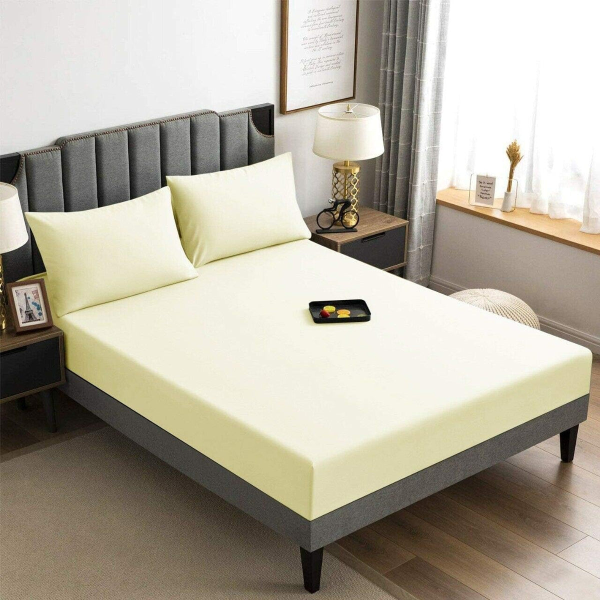 Creem Egyptian Cotton Fitted Sheet Set - Aura living