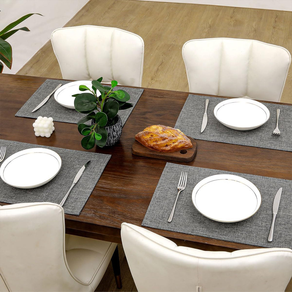 Jute Table Mat Set - Grey - Aura living