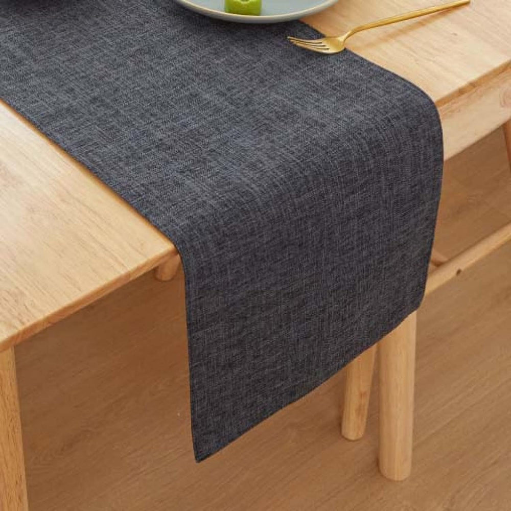 Jute Table Runner- Black - Aura Living