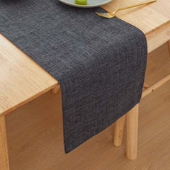 Jute Table Runner- Black - Aura Living