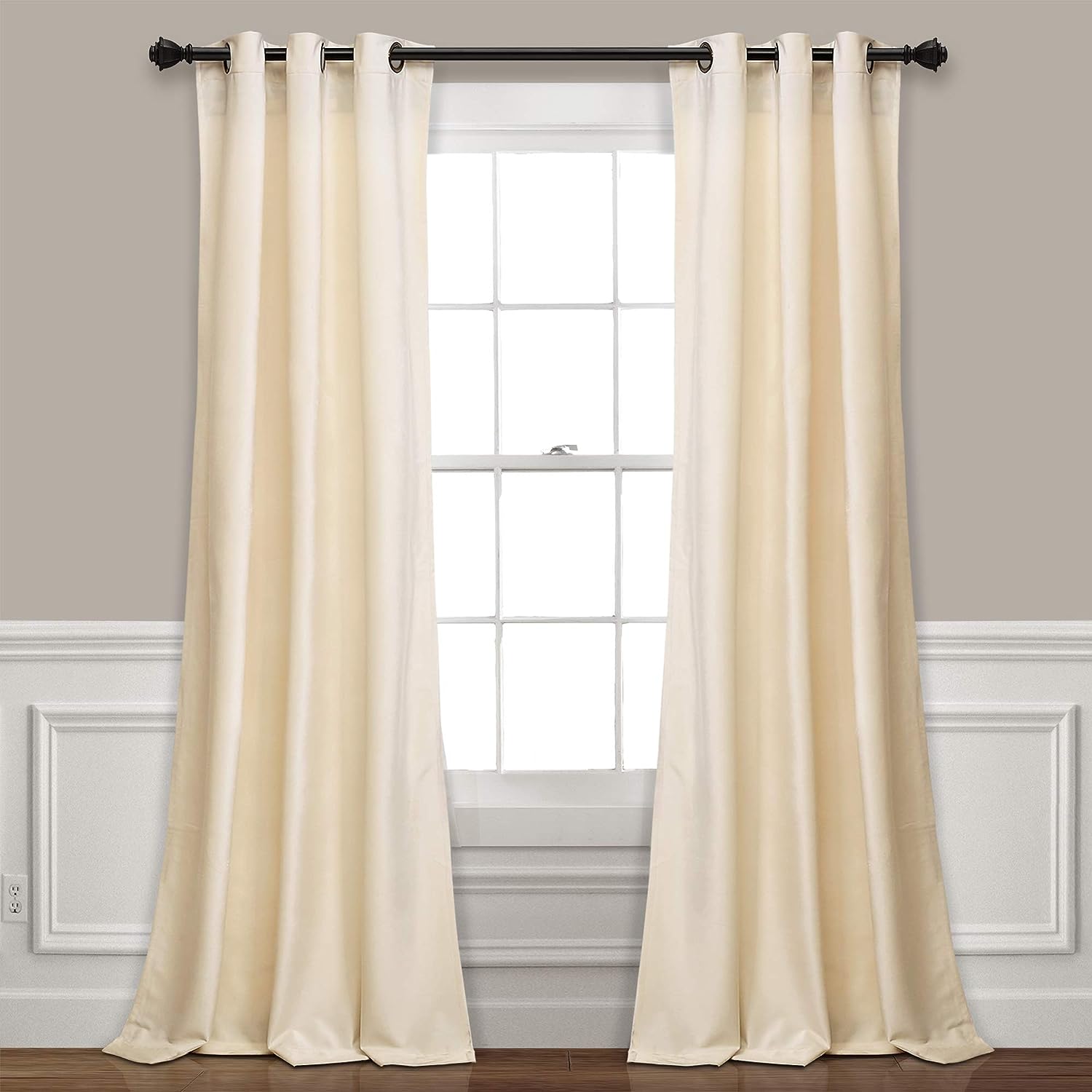 Creem Premium Quality Velvet Curtain -1 Panel - Aura living