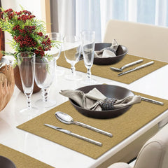 Jute Table Mat Set - Dark Beige - Aura living