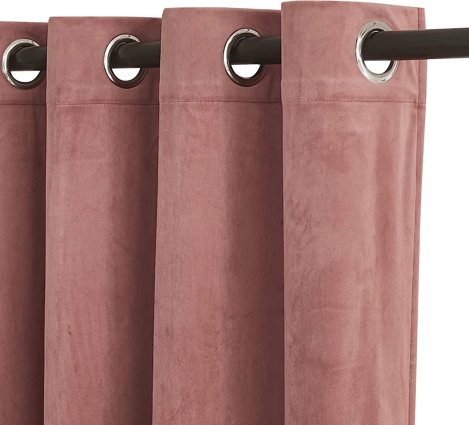 Blush Pink Premium Quality Velvet Curtain -1 Panel - Aura living