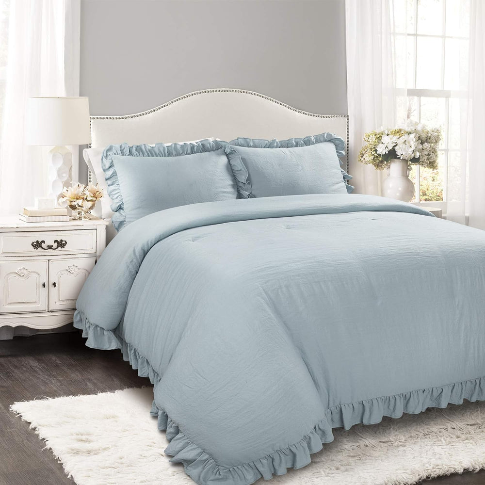 Luxury Cotton Frilled Duvet Cover Set - Beige - Aura Living