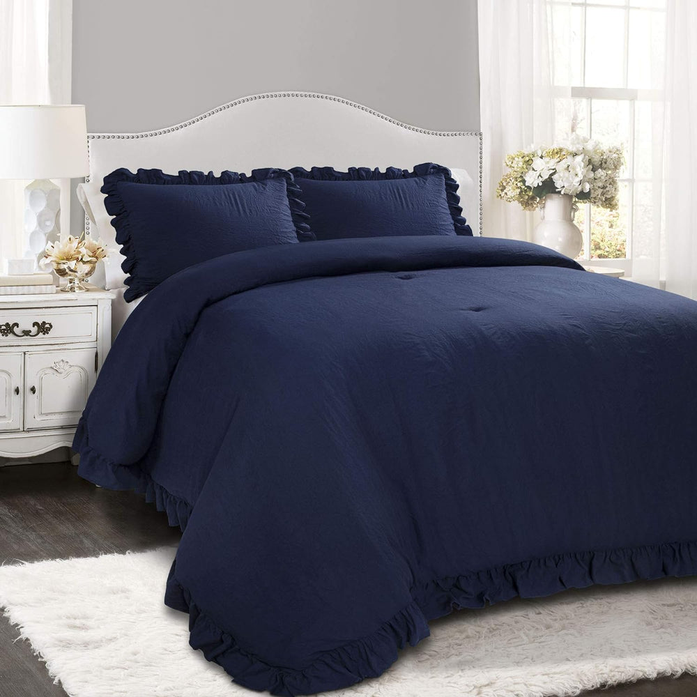 Luxury Cotton Frilled Duvet Cover Set - Beige - Aura Living