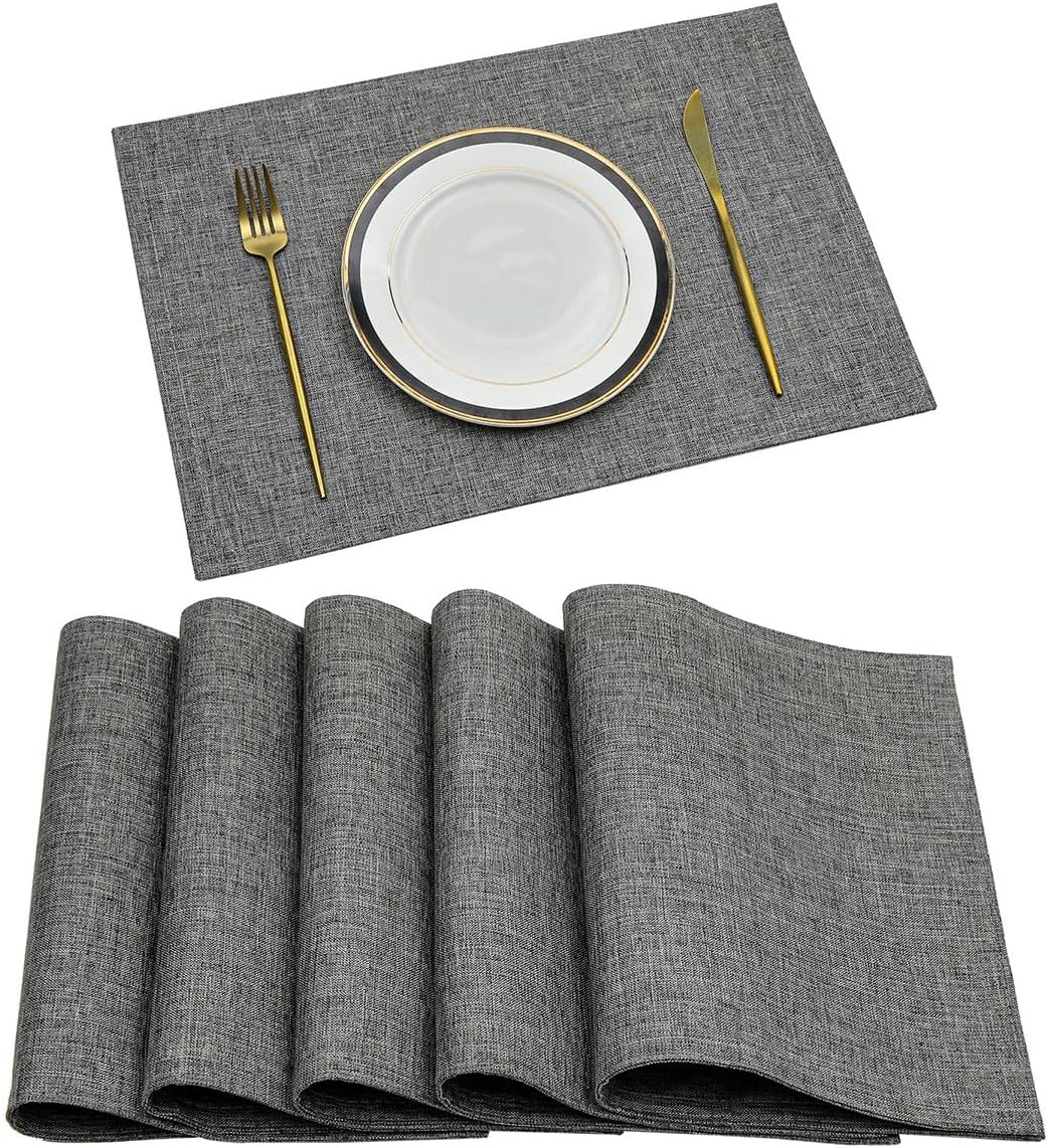Jute Table Mat Set - Grey - Aura Living