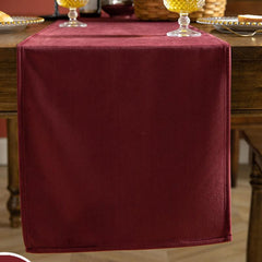 7 Pcs Velvet Table Runner Set- Teal Green - Aura living