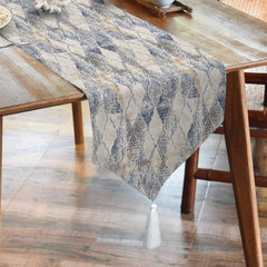 Waterproof Cotton Printed Table Runner With Tesal - Ankara - Aura living