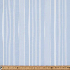 BLUE STRIP PRINTED BLACKOUT CURTAIN - Aura living