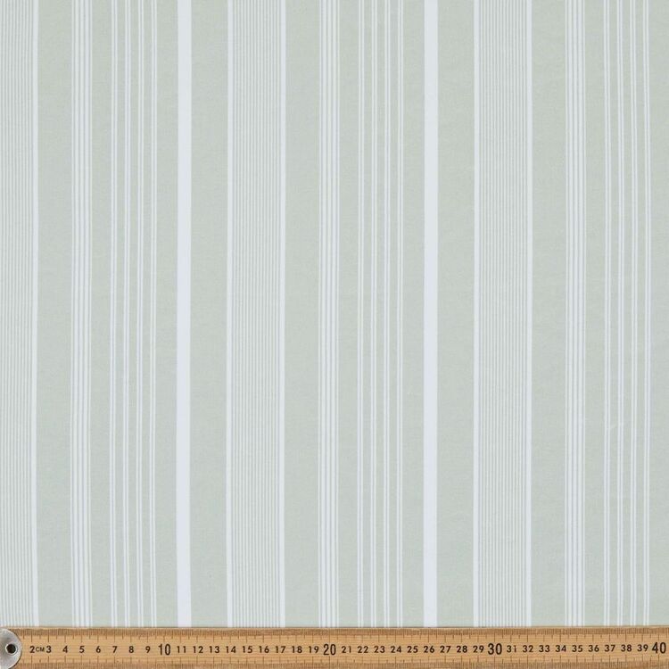 GREEN STRIP PRINTED BLACKOUT CURTAIN - Aura living