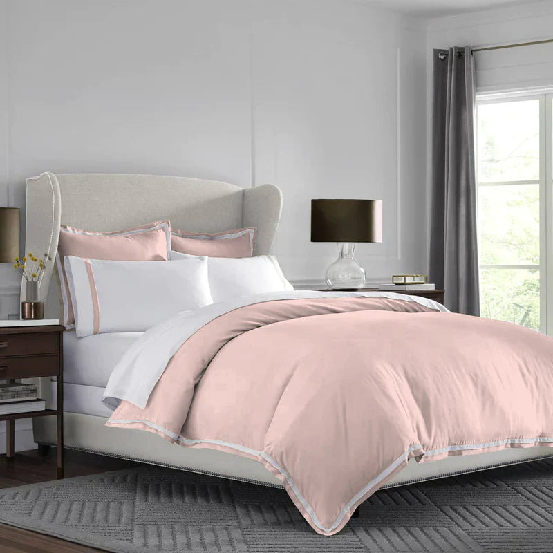 300 TC Plain Satin Harvest Duvet Cover Set - Aura Living