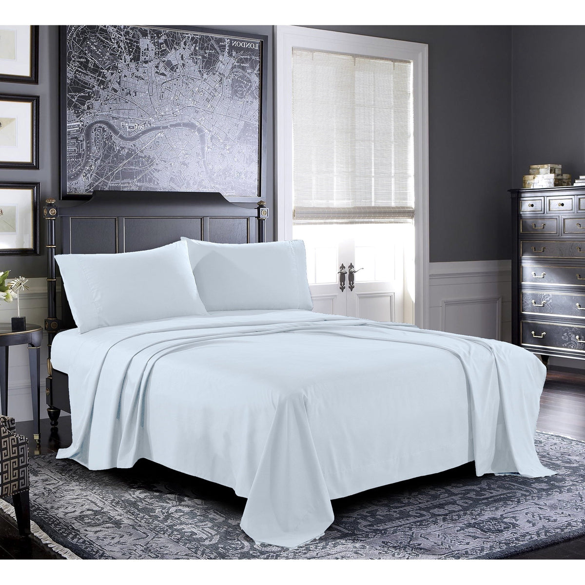 150 TC Plain Cotton Bed sheet Set - Aura Living