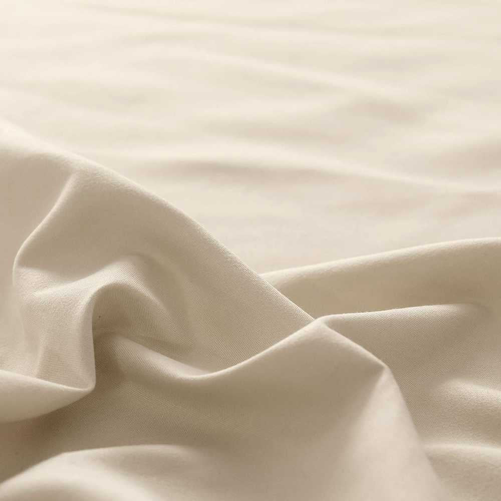 Rich Cotton Fitted Sheet with Pillow covers - Beige