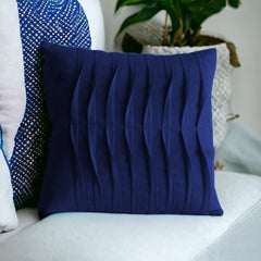 VELVET MID PLEATS CUSHION COVERS - 1 PC - Aura Living