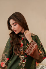 Resham Unstitched Cambric 3 Pcs Printed Suit D740