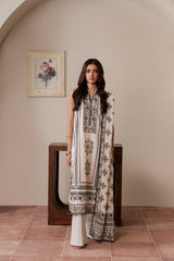 Resham Unstitched Cambric 3 Pcs Printed Suit D744