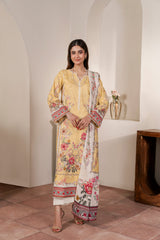 Resham Unstitched Cambric 3 Pcs Printed Suit D753