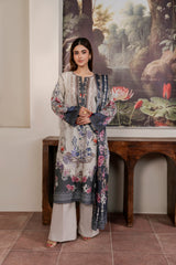 Resham Unstitched Cambric 3 Pcs Printed Suit D754
