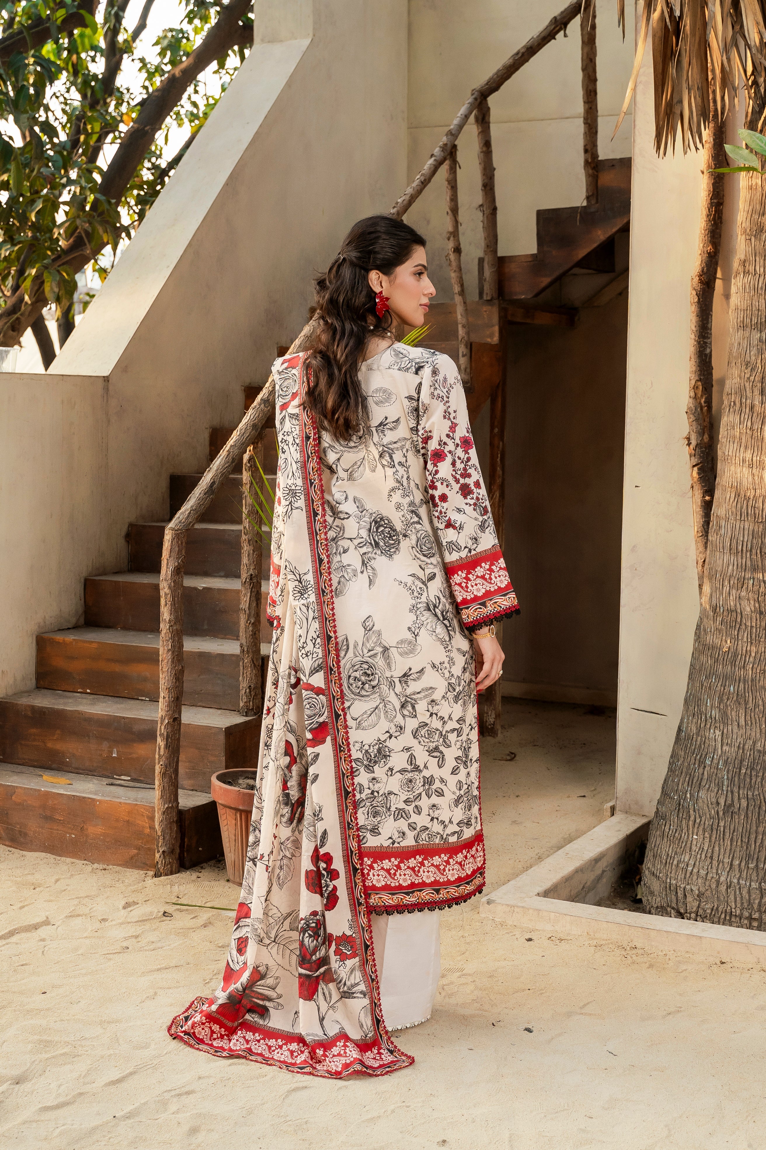 Printed - Lawn - 3pc - D136 - Acai