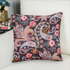 1 pc Paisley Flower digital printed Cushion Cover - Aura Living