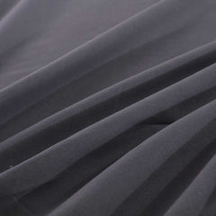 Rich Cotton Fitted Sheet with Pillow covers - Charcoal Grey