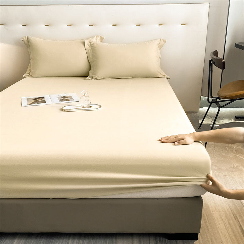 Light Beige Egyptian Cotton Fitted Sheet Set