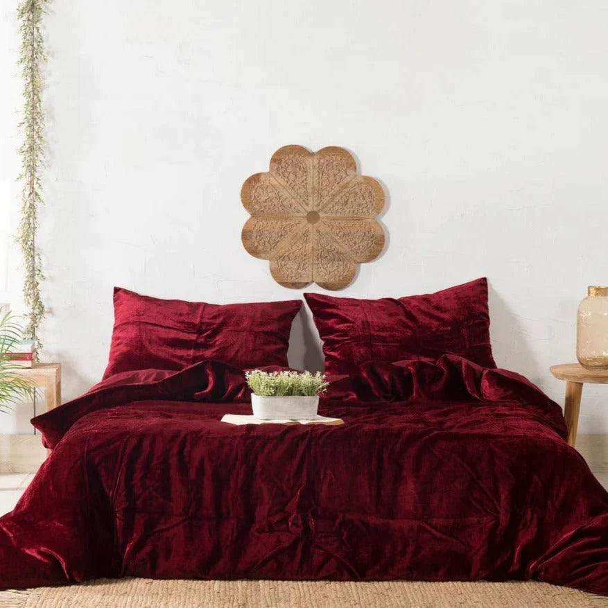 Luxury Plain Velvet Duvet Cover Sets -