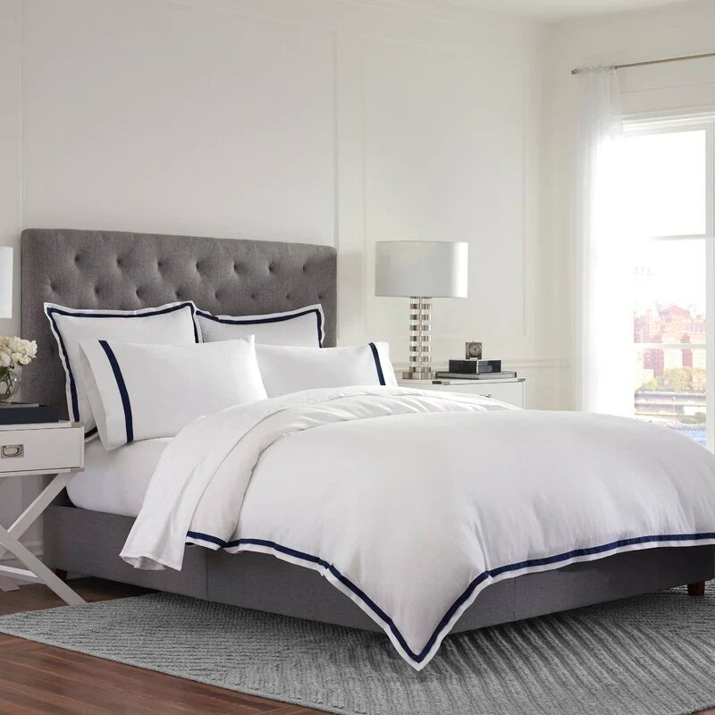300 TC Plain Satin Harvest Duvet Cover Set - Aura Living