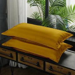 Luxury100% Egyptian Cotton Satin Stripe Duvet Cover Sets Golden - Aura Living
