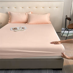 Light Peach Egyptian Cotton Fitted Sheet Set - Aura living