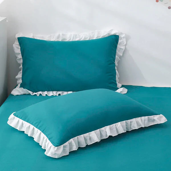 Princess Pillow Cases With Ruffles - Aura Living
