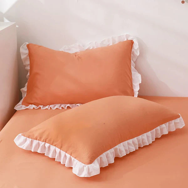 Princess Pillow Cases With Ruffles - Aura living