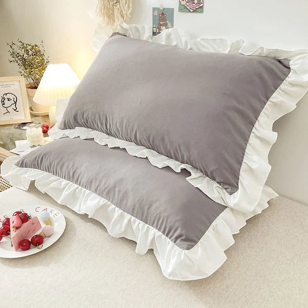 Princess Pillow Cases With Ruffles - Aura living